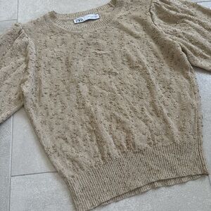 Zara Women's Tan Sweater